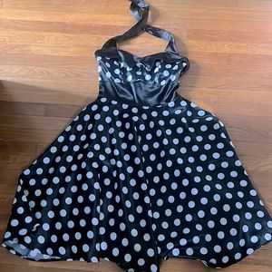 Hell Bunny large swing dress 1950s retro pin up